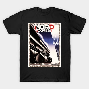 NORD EXPRESS Vintage Railway Poster T-Shirt